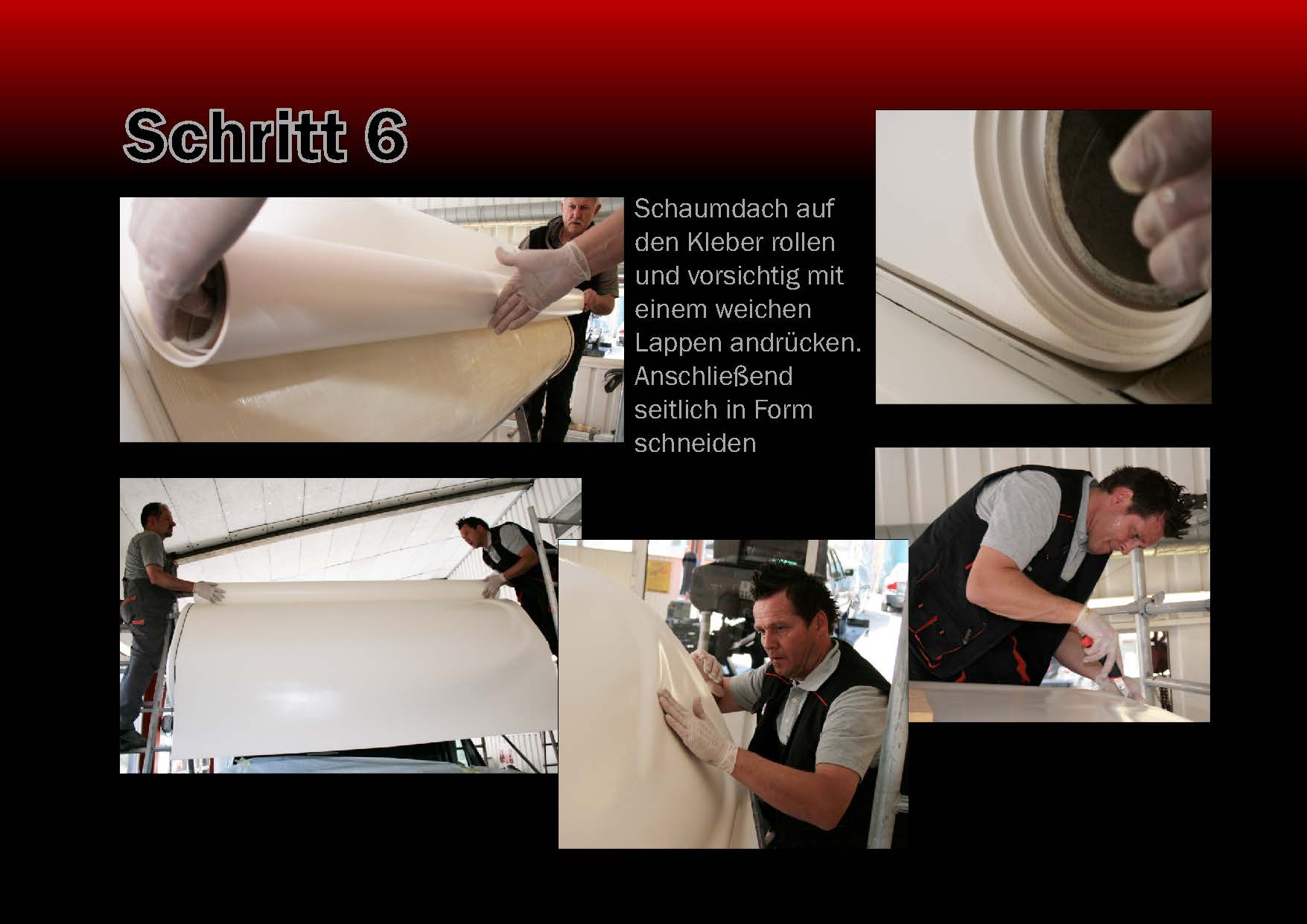 Das speziell f�r Reisemobile und Wohnwagen entwickelte und europaweit patentierte WARU MultiProtect Schutzdach besteht aus einem Schaummaterial mit einer aufgelegten UV-best�ndigen PVC-Plane. 